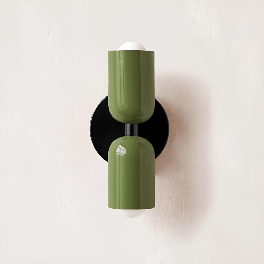 Modern Double Wall Sconce Lighting with Up and Down Glow