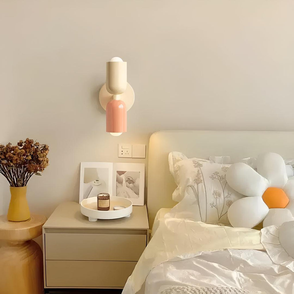 Modern Double Wall Sconce Lighting with Up and Down Glow