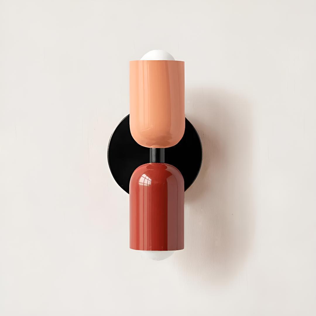 Modern Double Wall Sconce Lighting with Up and Down Glow