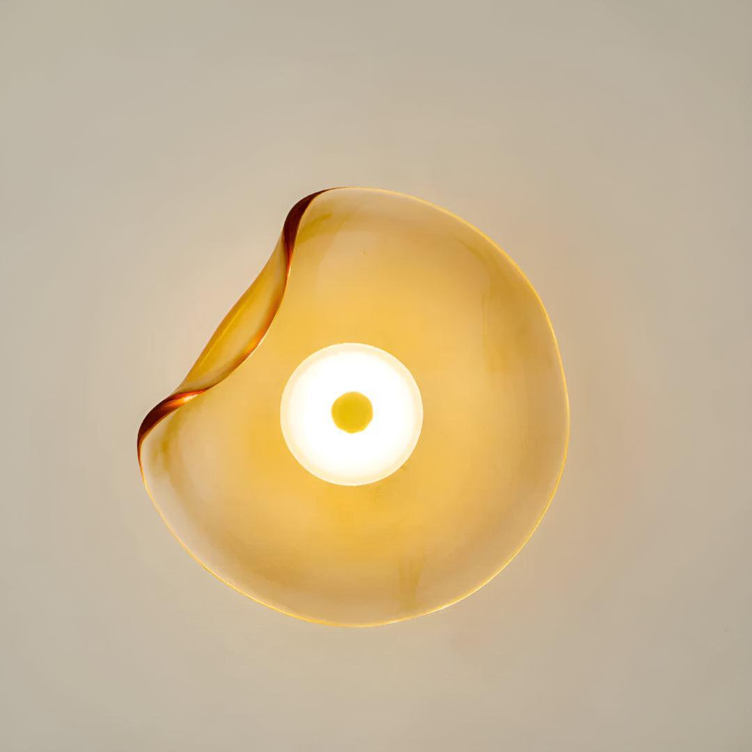 Modern Glass Wall Sconce Light With Illumination