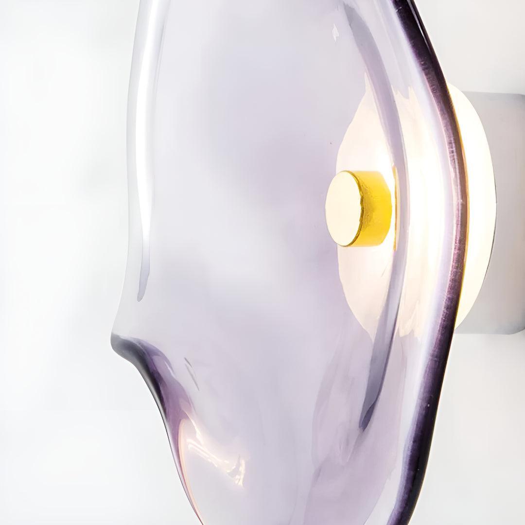 Modern Glass Wall Sconce Light With Illumination