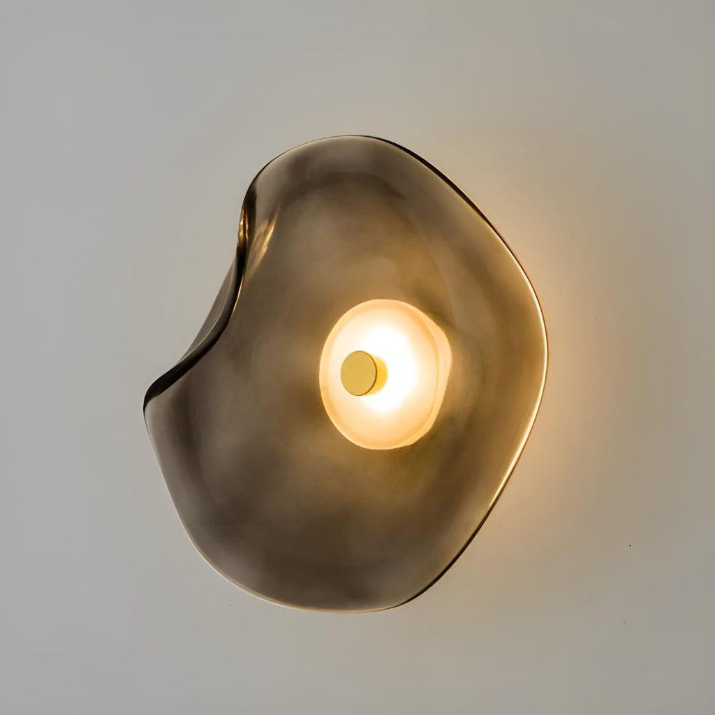 Modern Glass Wall Sconce Light With Illumination