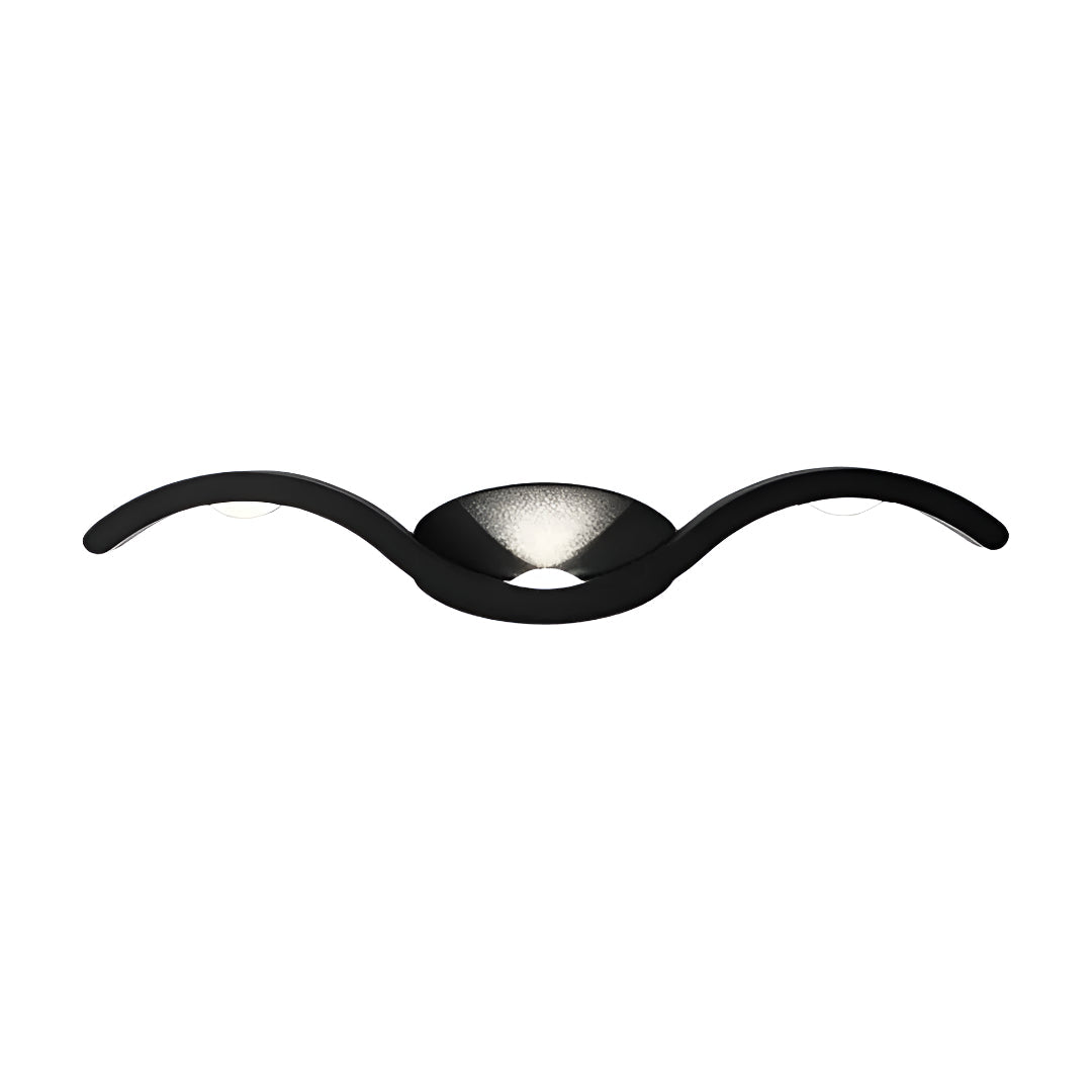 Modern Wavy Seagull LED Wall Light With Up Down Design