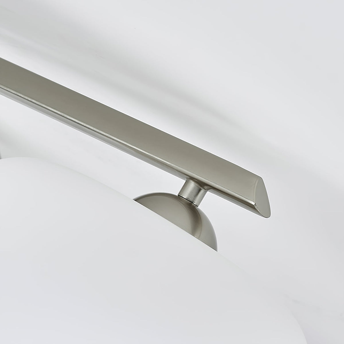 Branching Glass Globe Semi-Flush Ceiling Light