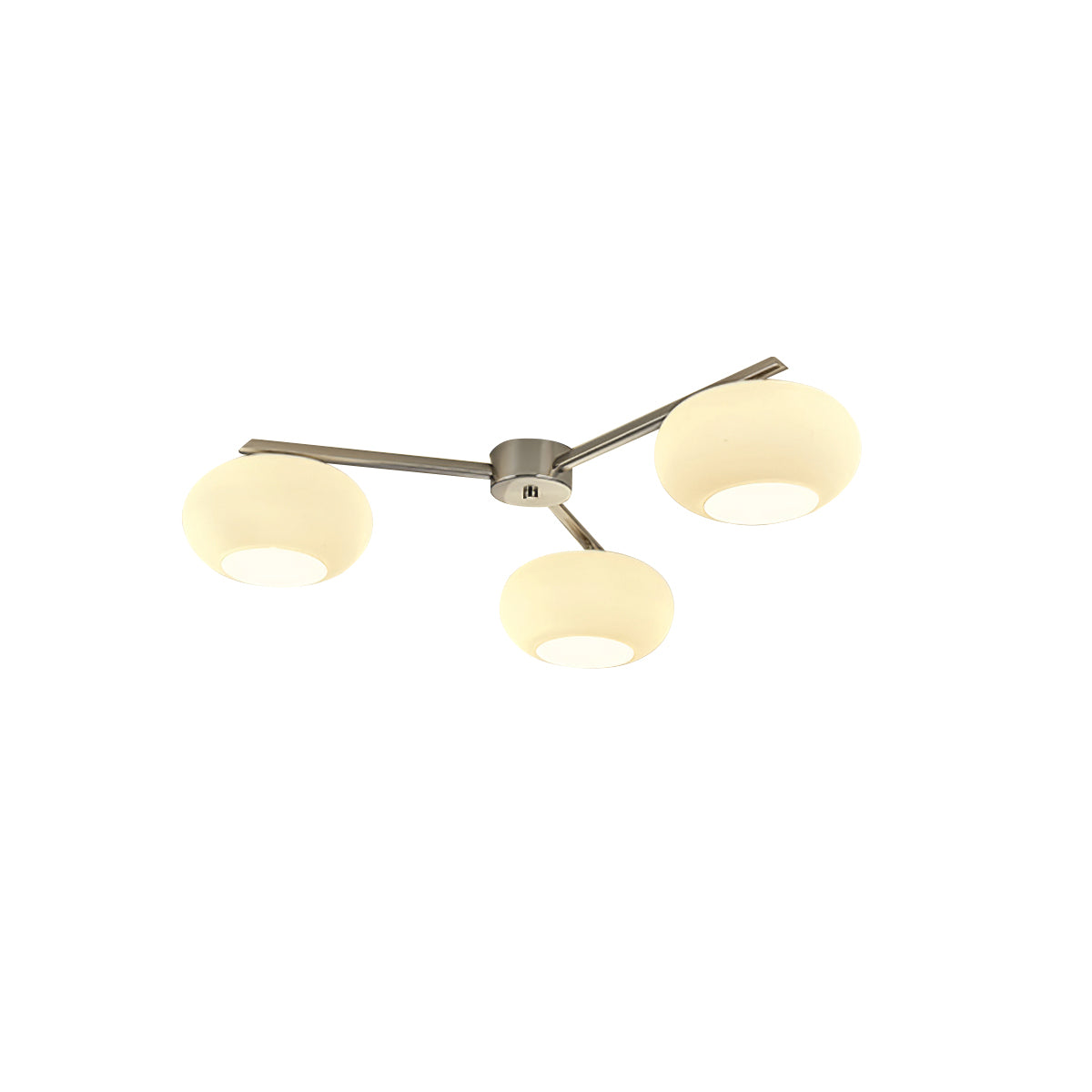 Branching Glass Globe Semi-Flush Ceiling Light