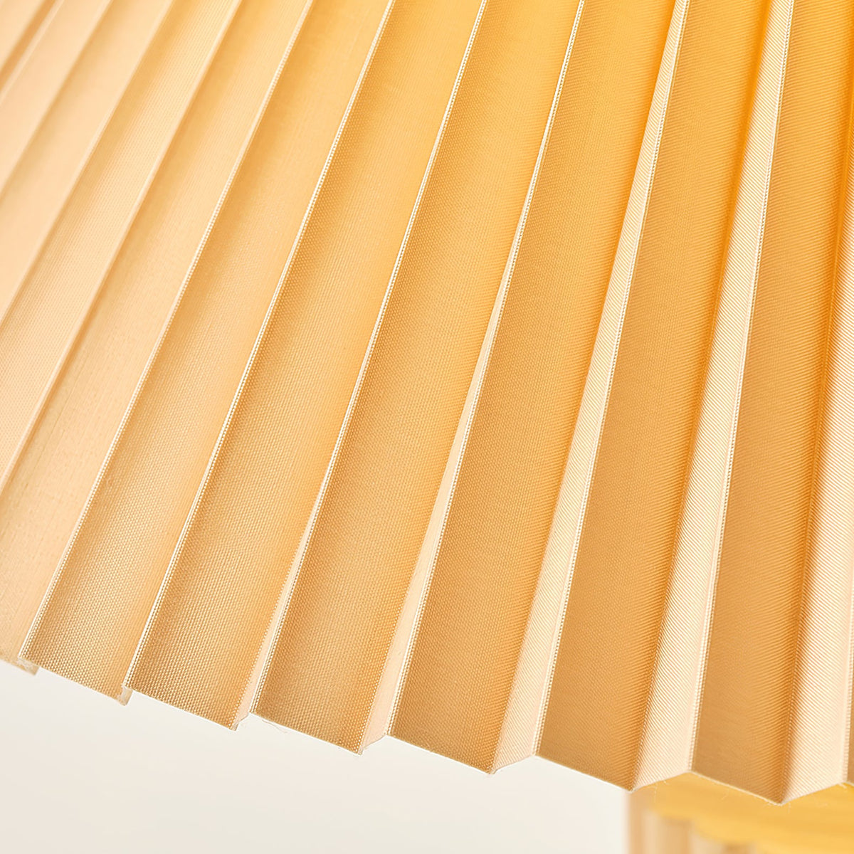 Ribbed Base Pleated Cone Table Lamp
