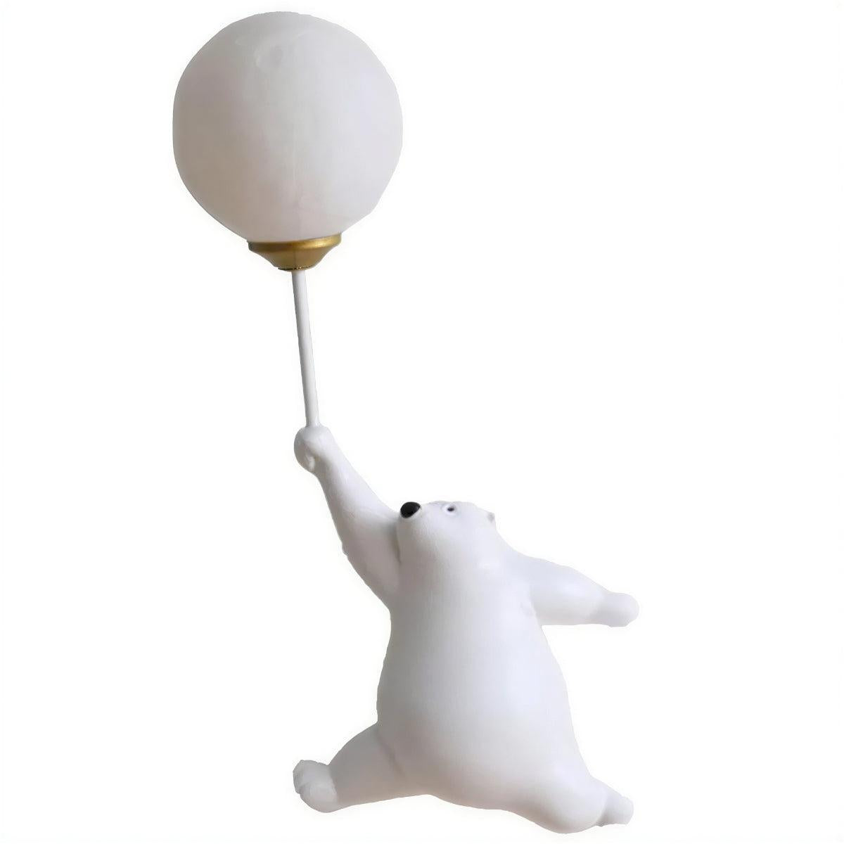 Nursery Night Light Wall Lamp for Kids Room with Polar Bear Design