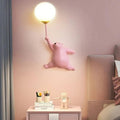 Nursery Night Light Wall Lamp for Kids Room with Polar Bear Design