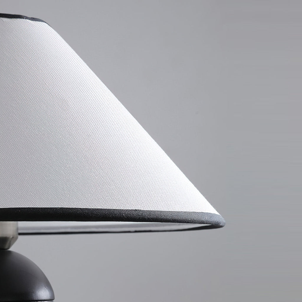 Ridged Base Empire Shade Table Lamp