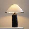 Ridged Base Empire Shade Table Lamp