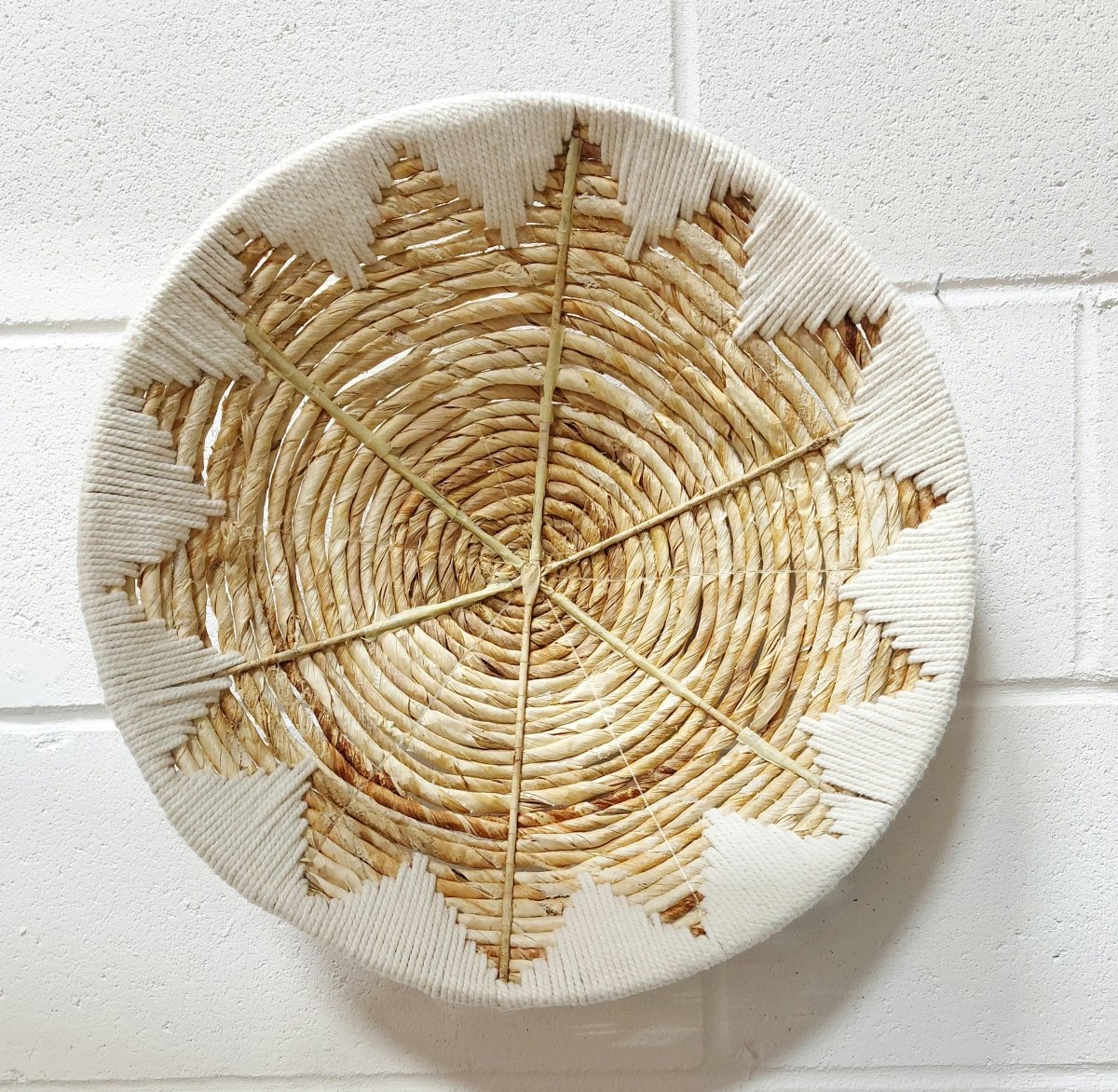 Tribal Woven Wall Basket - view 2