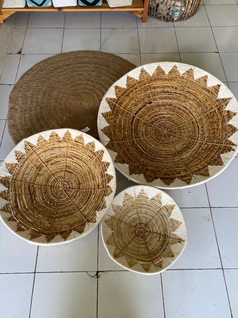 Tribal Woven Wall Basket - view 5