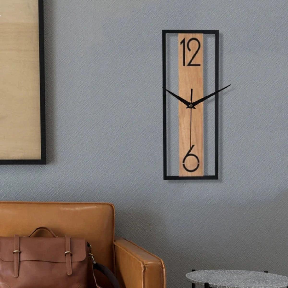 Silent Wall Clock With Minimalist Open Frame Design
