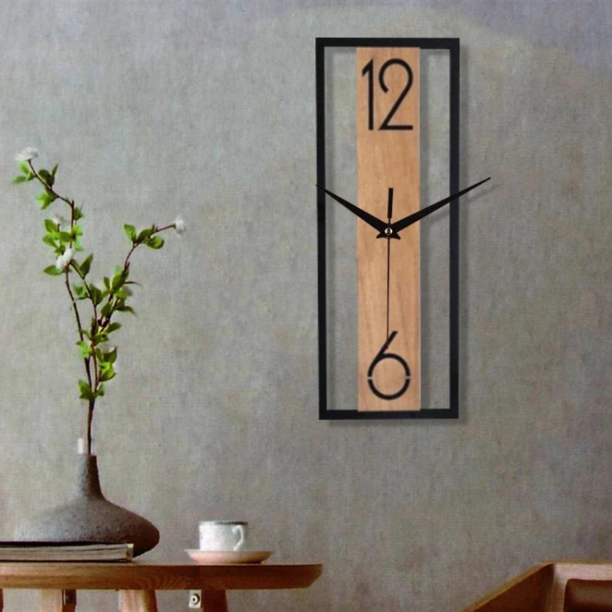 Silent Wall Clock With Minimalist Open Frame Design