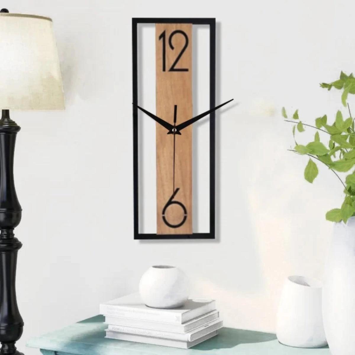 Silent Wall Clock With Minimalist Open Frame Design