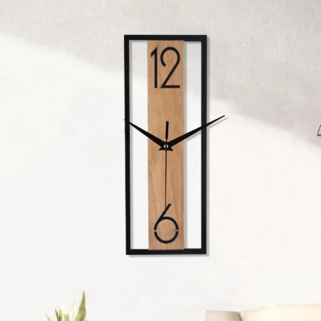 Silent Wall Clock With Minimalist Open Frame Design