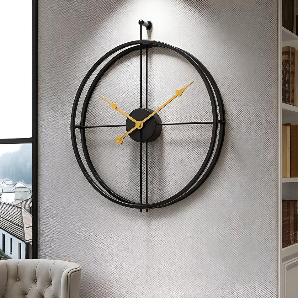 Silent Wall Clock with Modern Minimalist Design