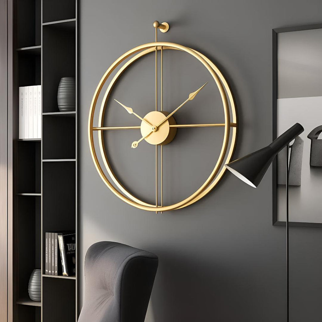 Silent Wall Clock with Modern Minimalist Design