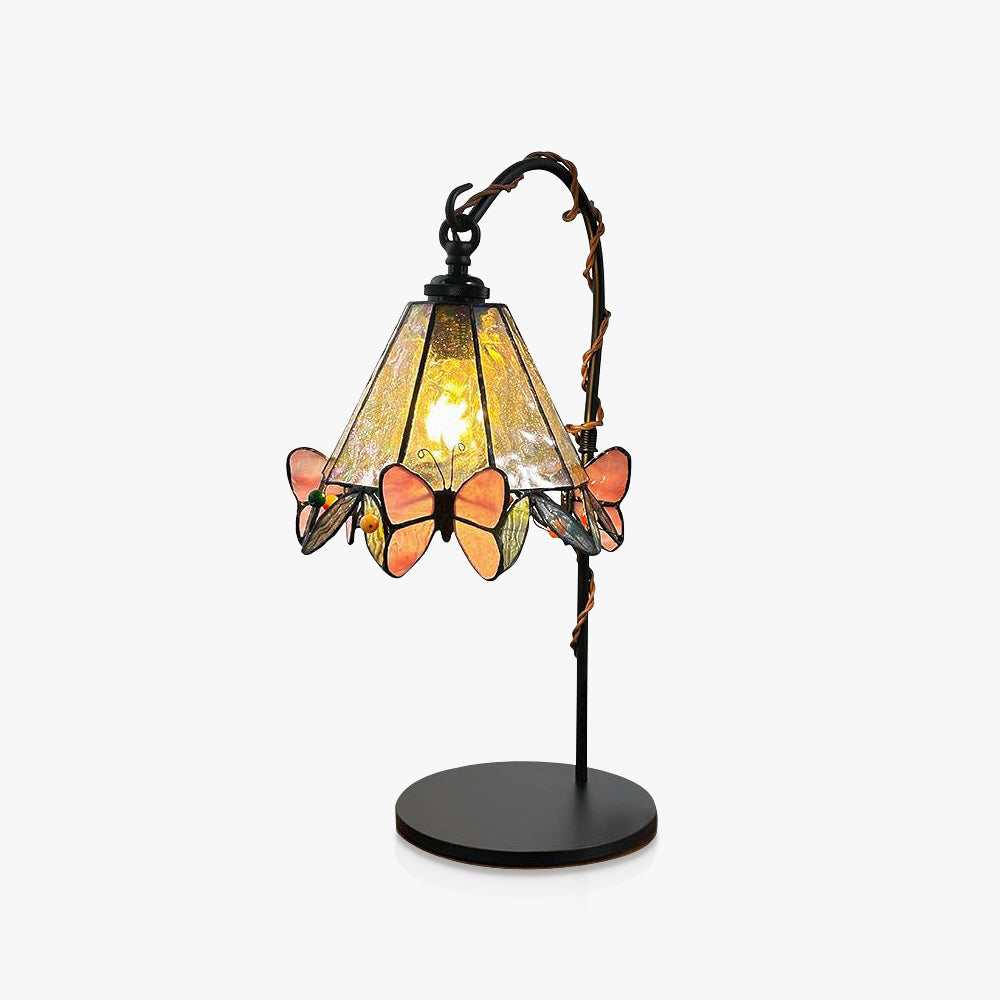 Stained Glass Butterfly Table Lamp