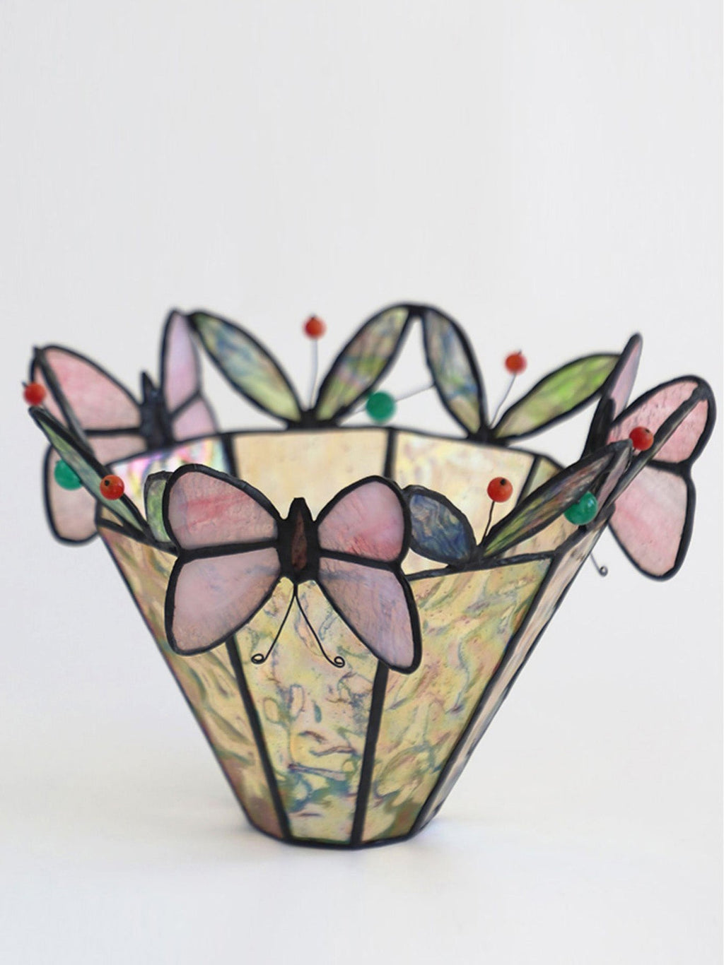 Stained Glass Butterfly Table Lamp