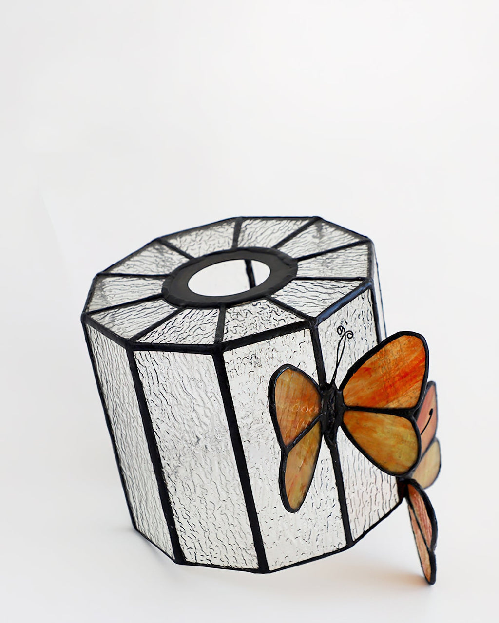Stained Glass Butterfly Table Lamp
