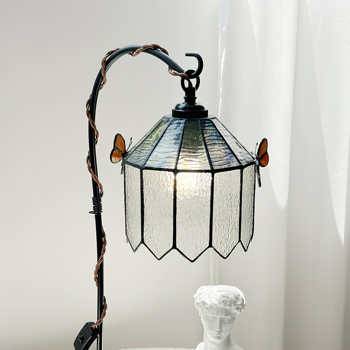 Stained Glass Butterfly Table Lamp
