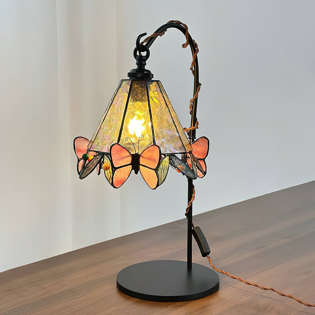 Stained Glass Butterfly Table Lamp