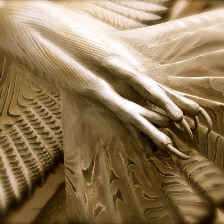 Carved Wood Barn Owl Wall Art - view 4