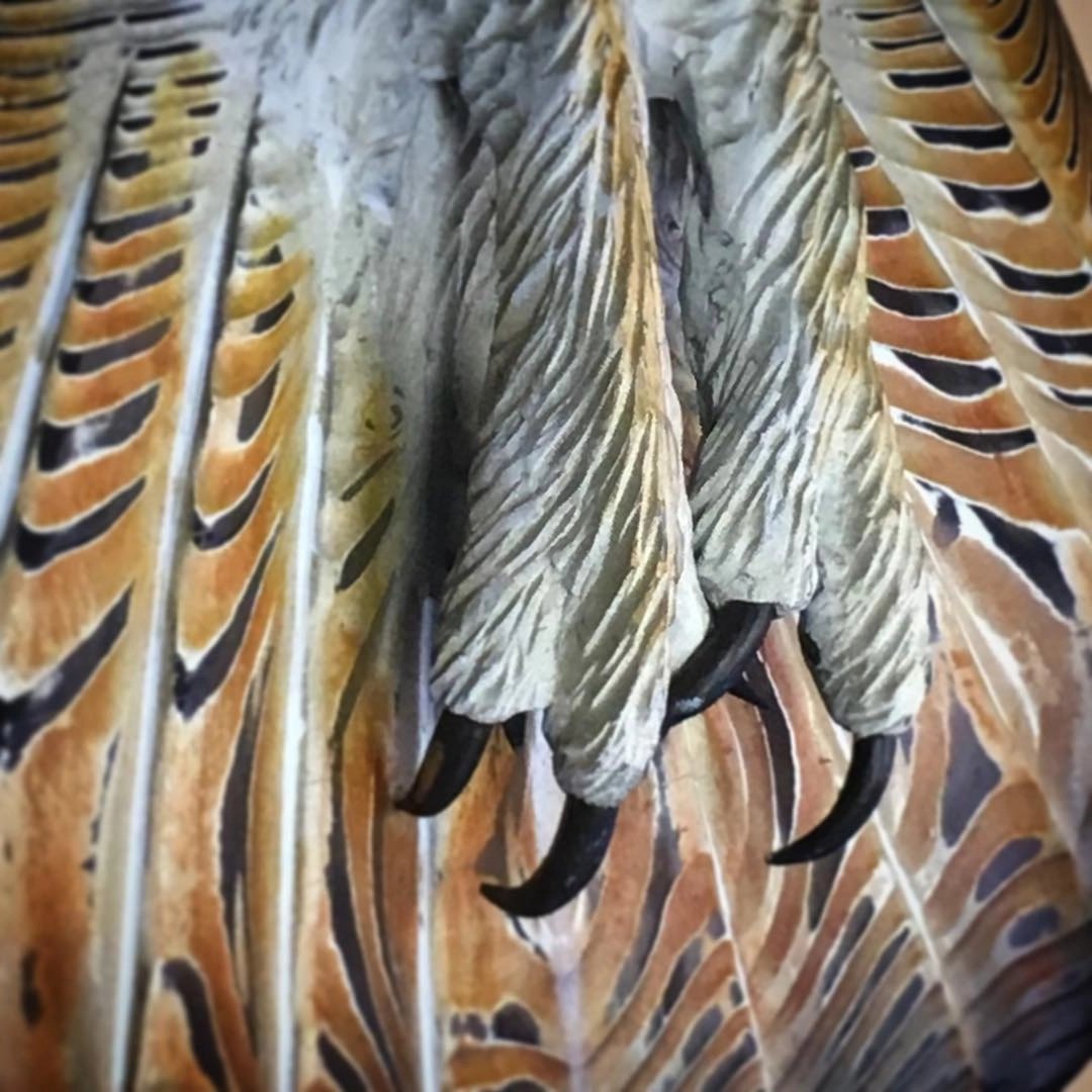 Carved Wood Barn Owl Wall Art - view 5