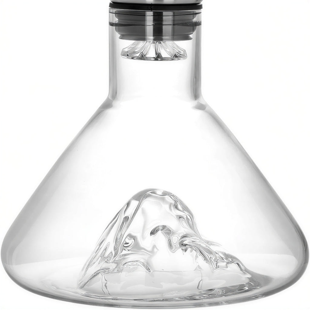 Iceberg Sculpted Crystal Wine Decanter with Aerator