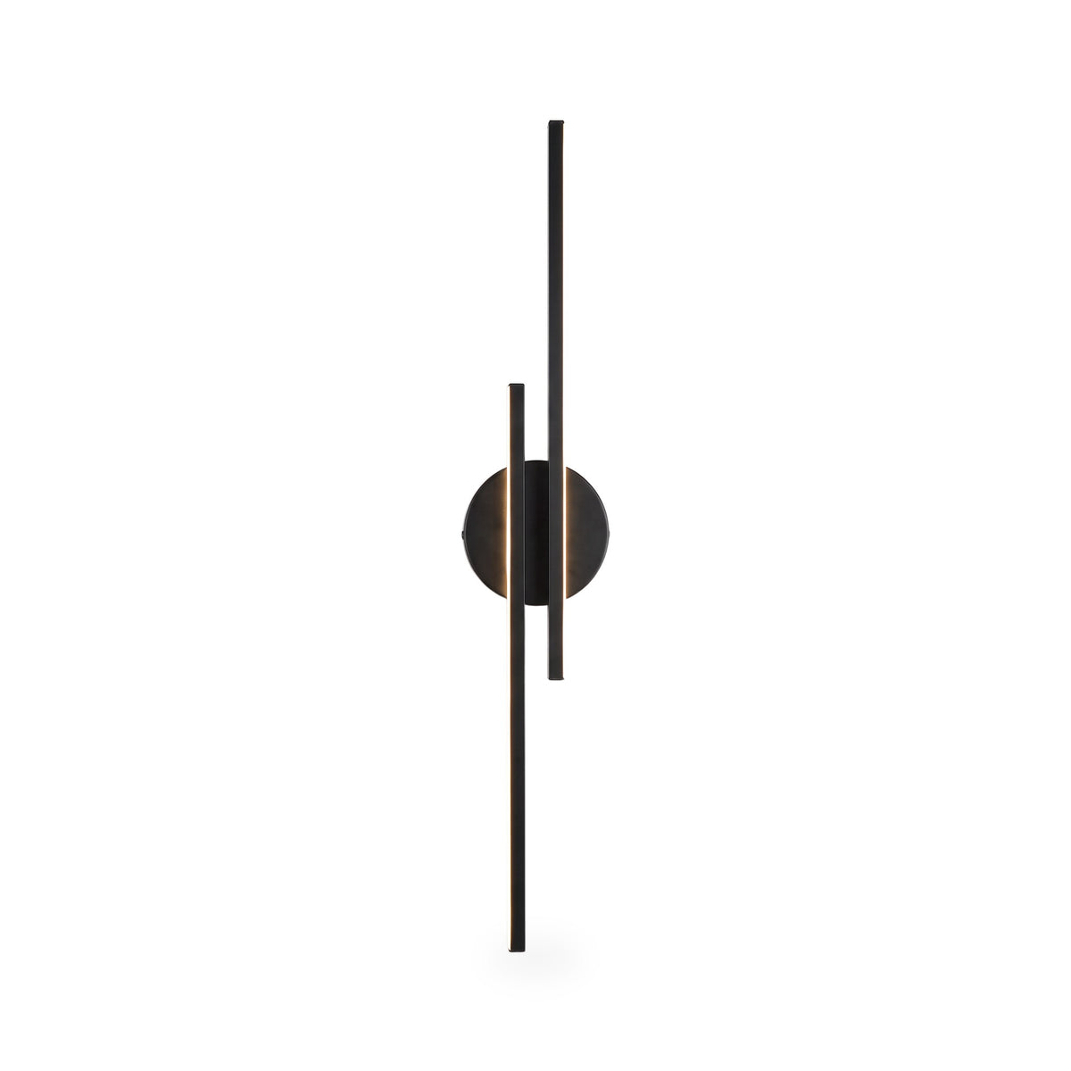 Offset Twin Bar Disc LED Wall Sconce