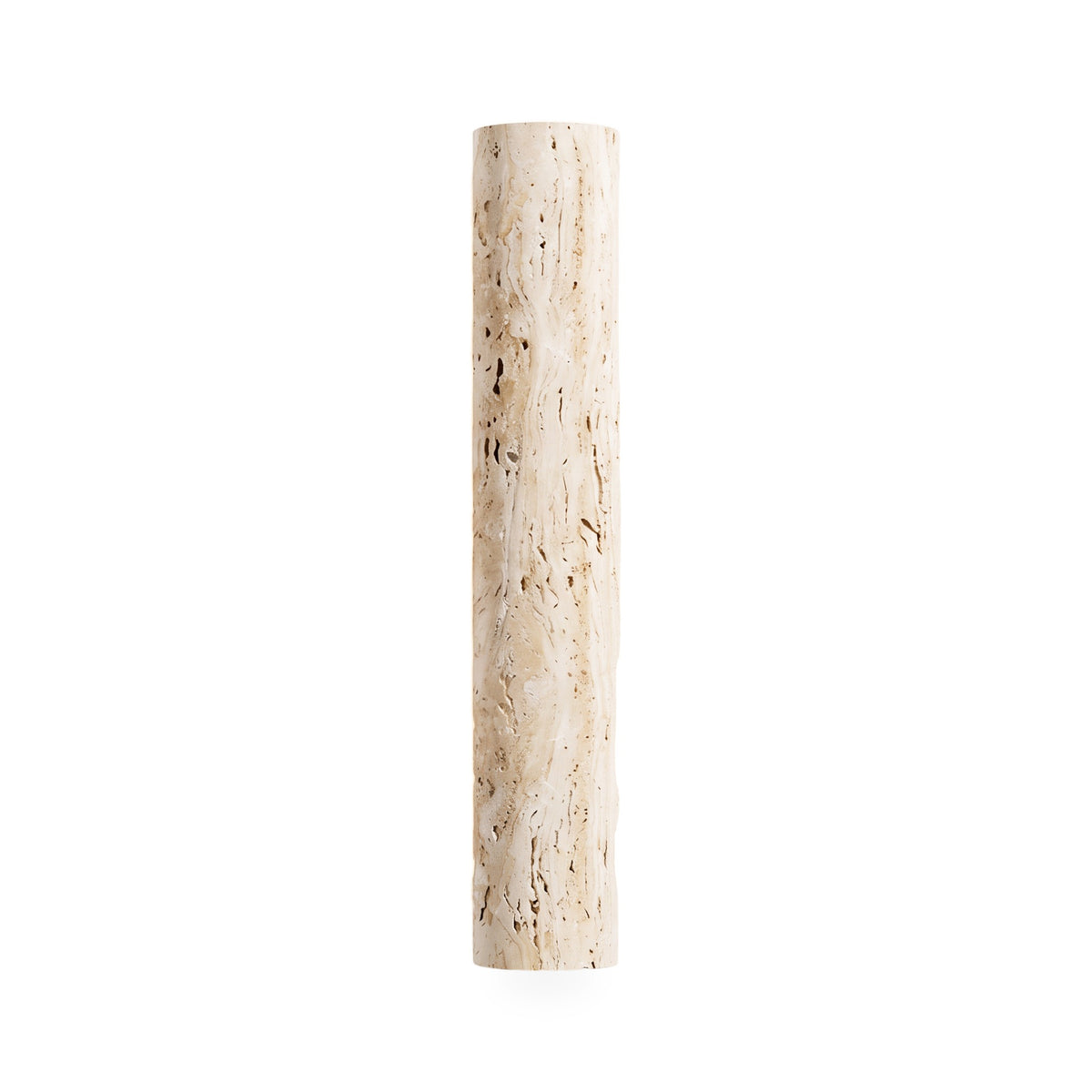 Natural Stone Half-Cylinder Plug-In Wall Sconce
