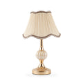 Scalloped Pleated Shade Urn Table Lamp