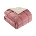 Double-Sided Velvet and Sherpa Quilted Comforter