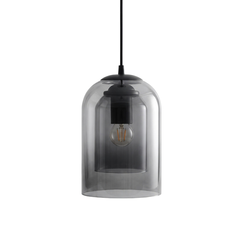 Double-Layer Glass Bell Pendant Light