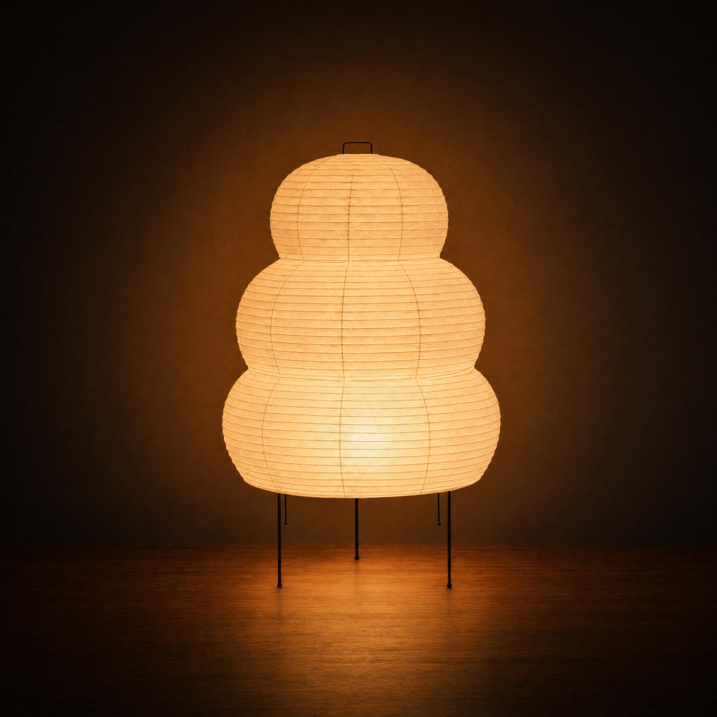 Stacked Rice Paper Floor Lamp