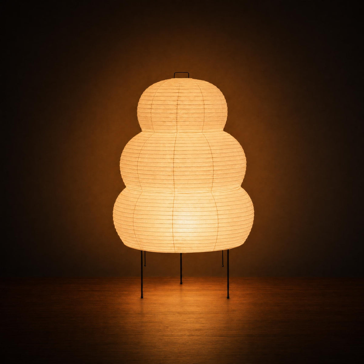 Stacked Rice Paper Floor Lamp