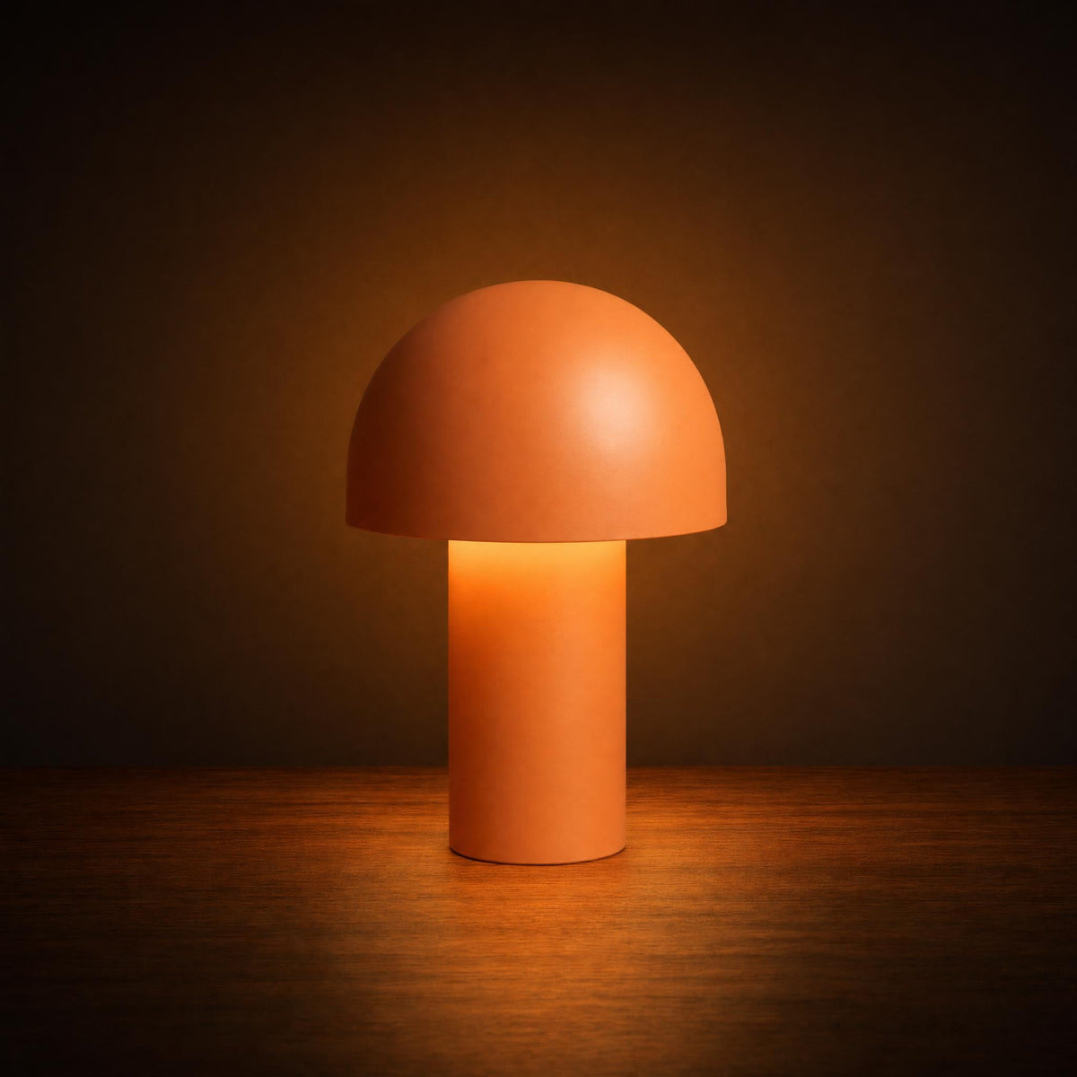Tonal Metal Mushroom Table Lamp