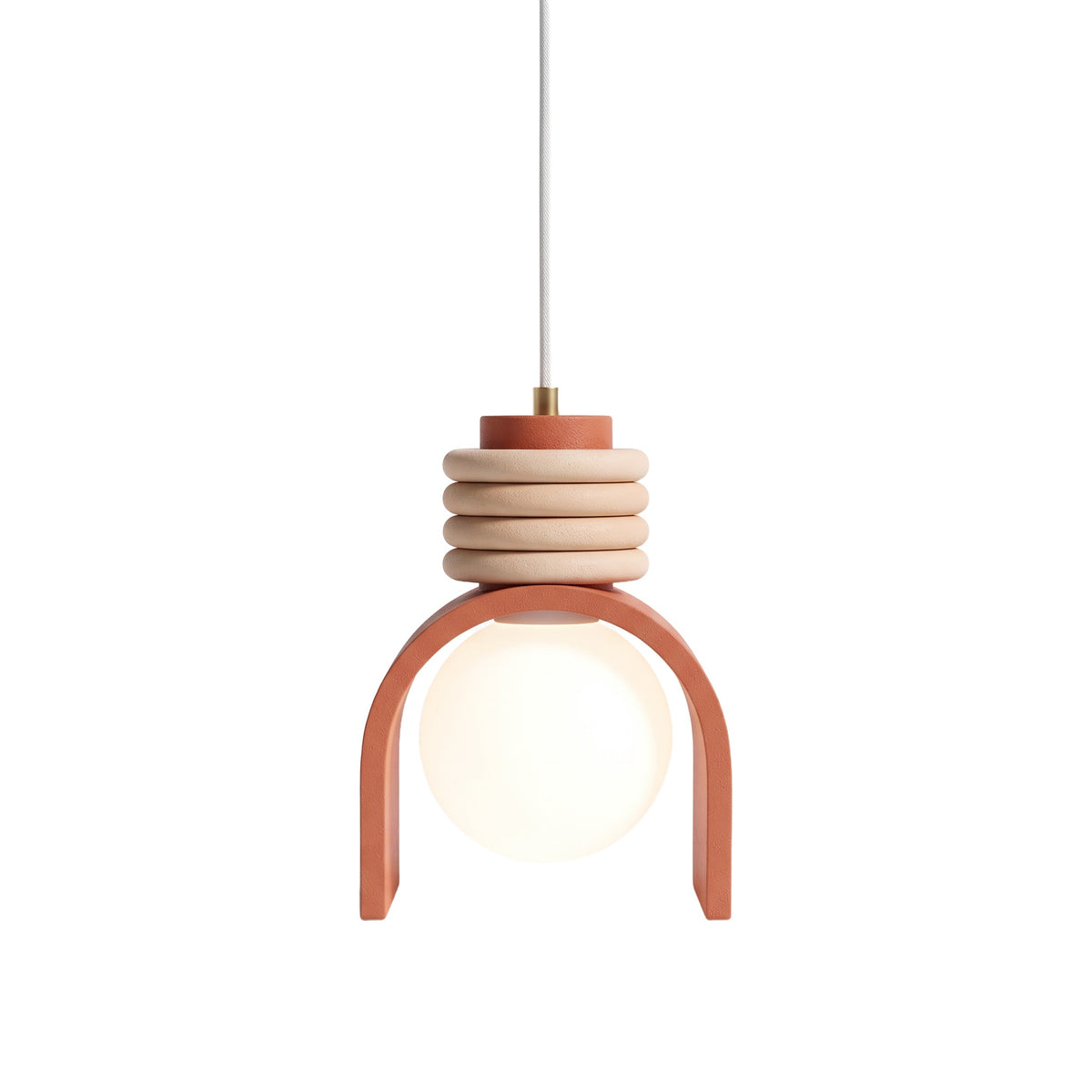 Wabi-Sabi Resin Arch Pendant Light