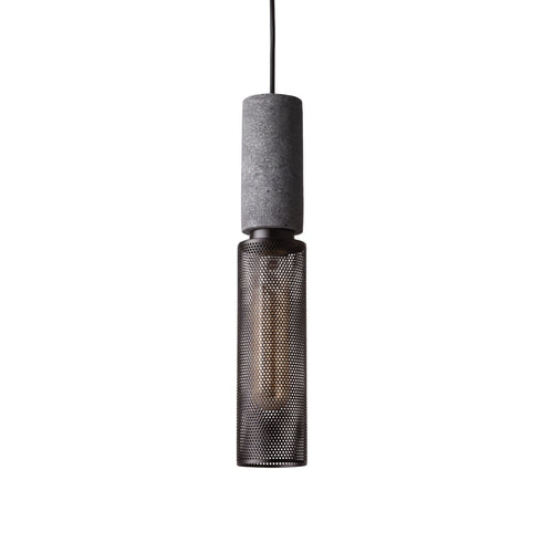 Concrete Cylinder Pendant Light