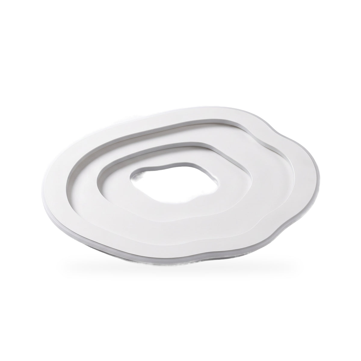 Rippled Acrylic LED Flush Ceiling Light