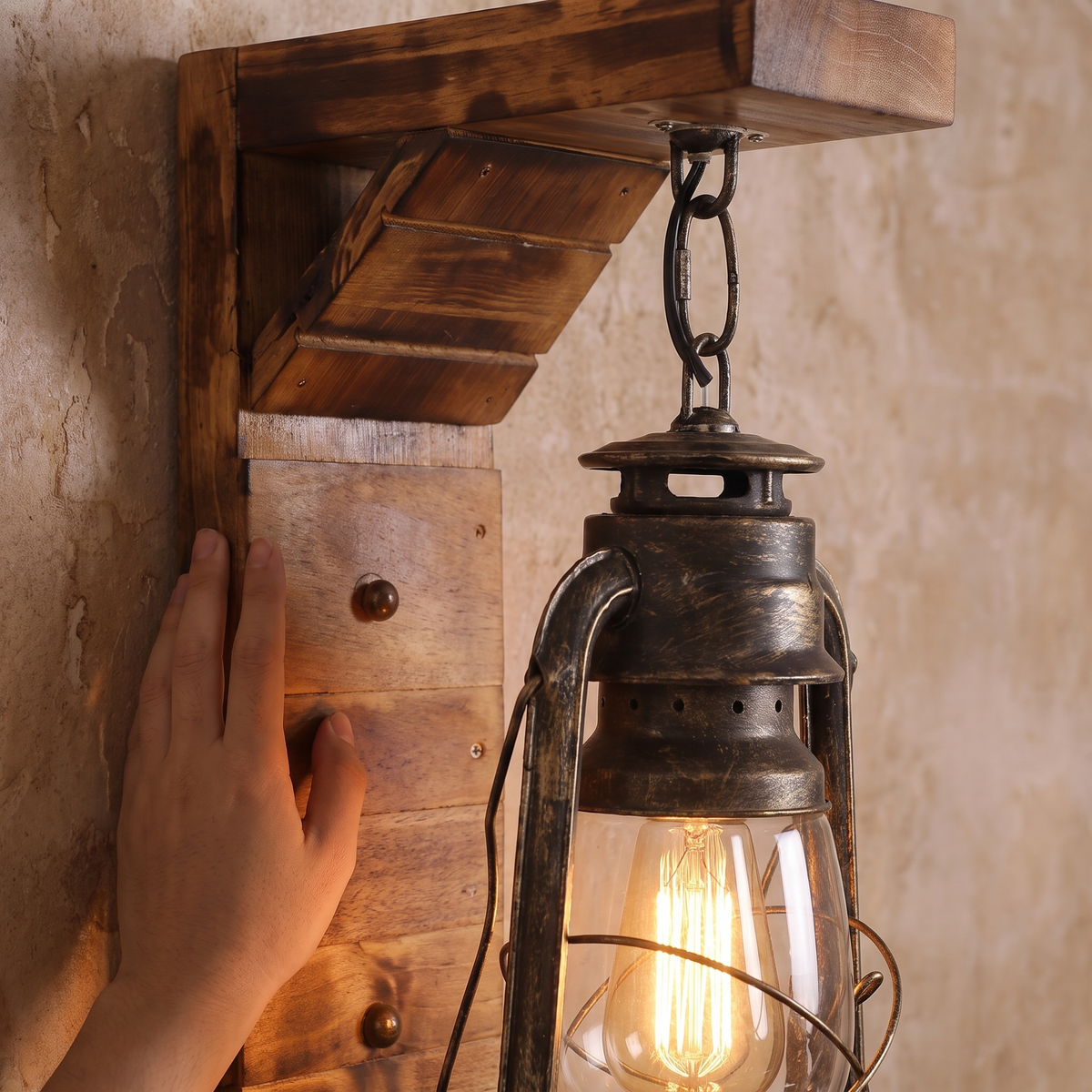 Close-up of lantern frame