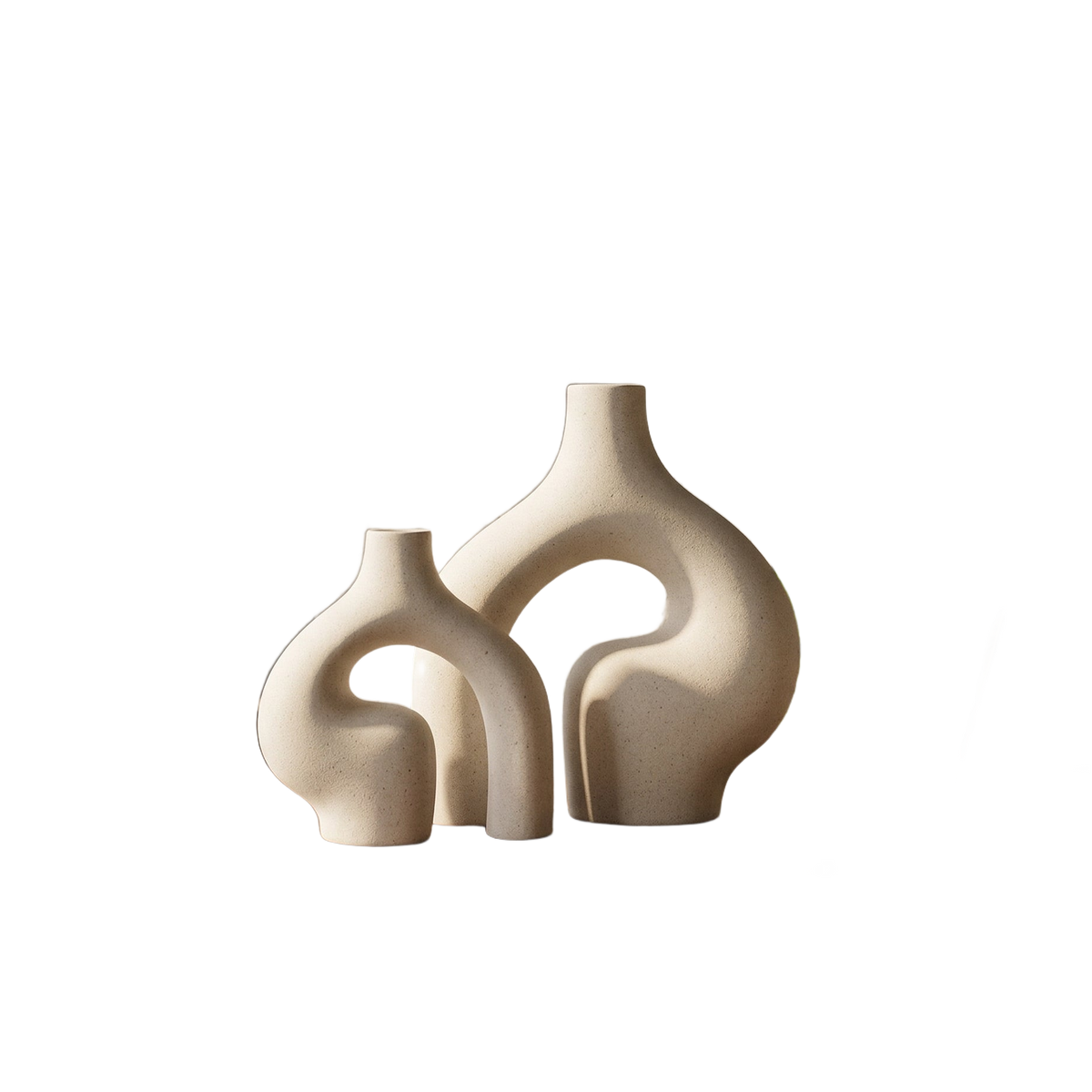 Abstract Arch Hollow Ceramic Vase
