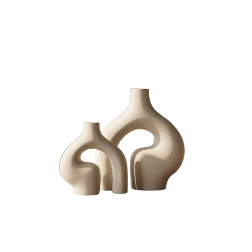 Abstract Arch Hollow Ceramic Vase
