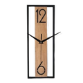 Slim Vertical Open-Frame Wall Clock