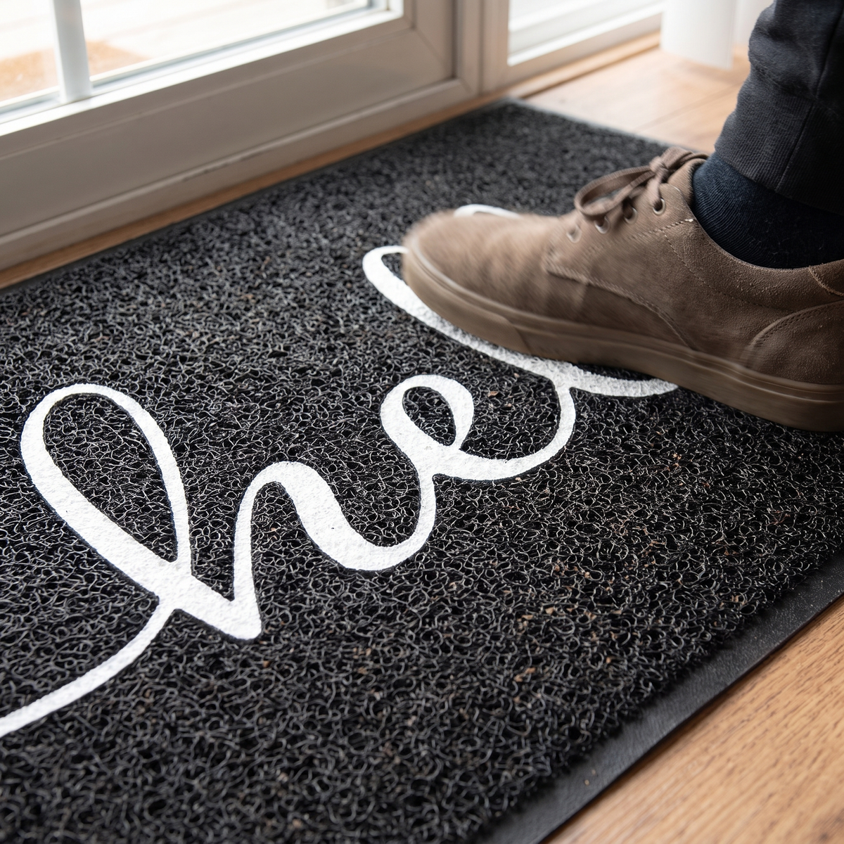 Hello Loop-Pile Door Mat detail
