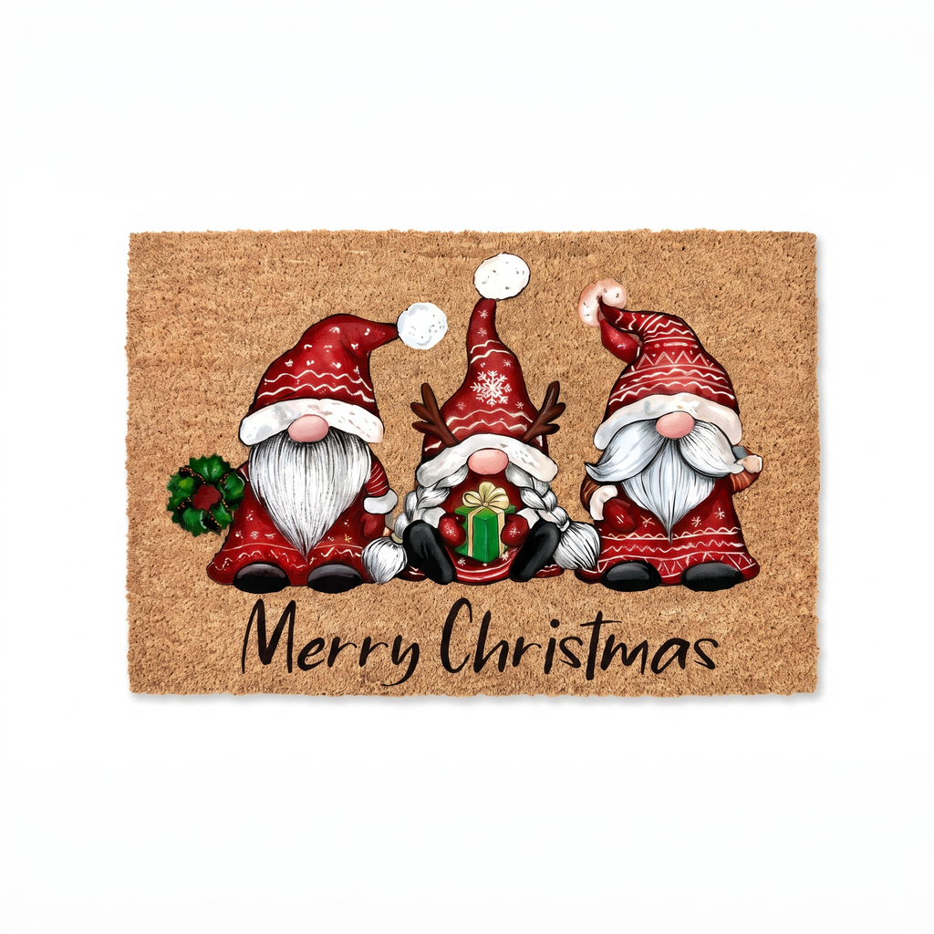 Holiday Gnome Welcome Mat