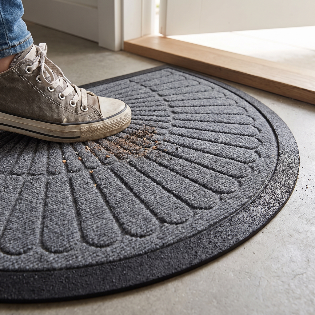 Half-Circle Welcome Door Mat detail