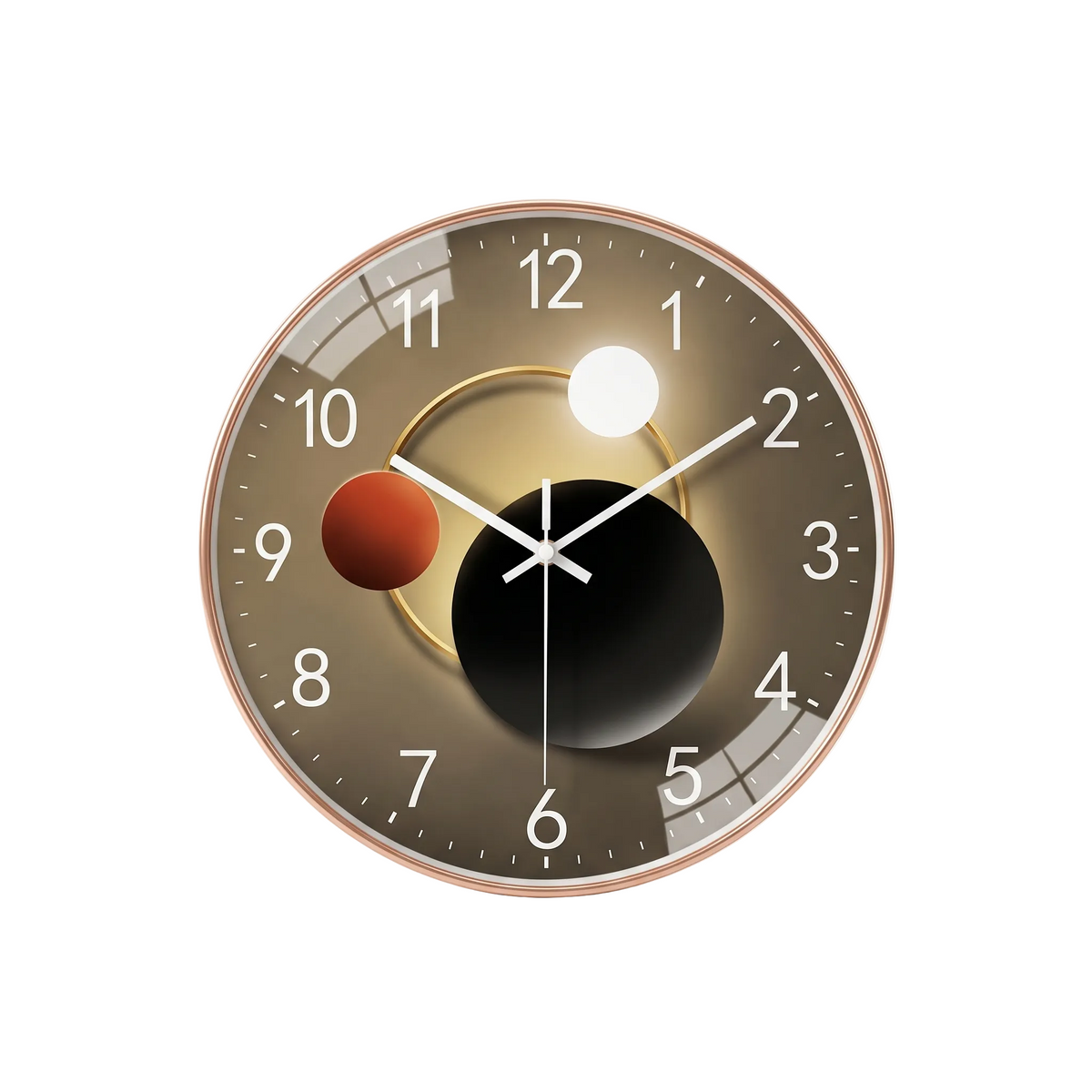 Luminous Glass-Face Silent Wall Clock