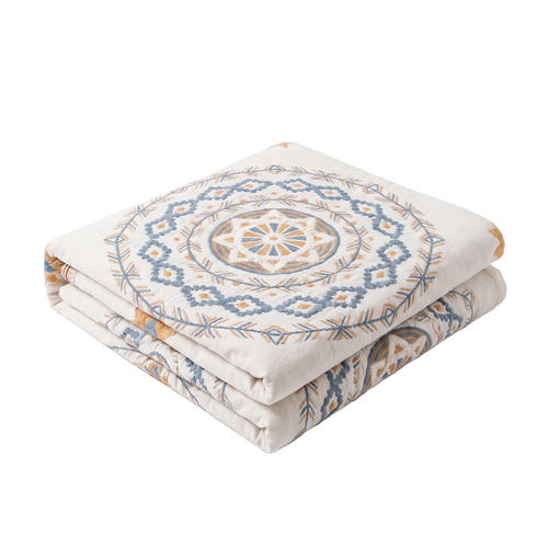 Boho Mandala Cotton Throw Blanket